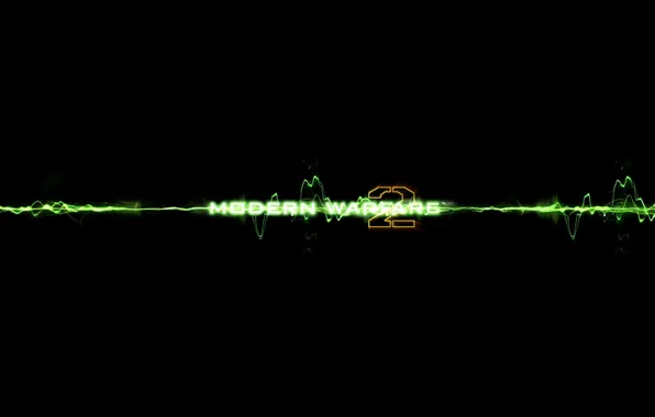 Picture green, logo, modern warfare 2, call of duty