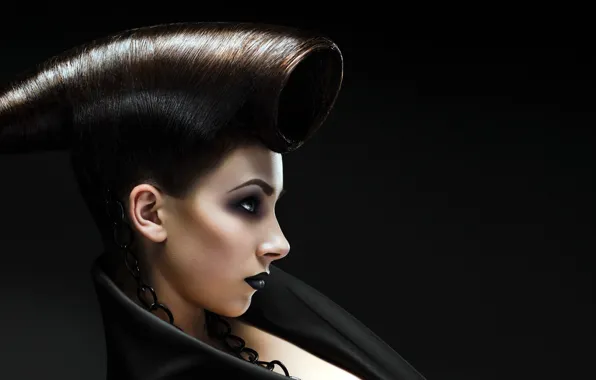 Girl, hair, hairstyle, lips