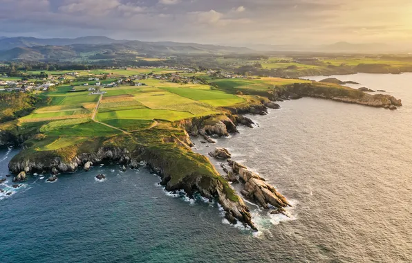 Picture coast, Spain, Asturias