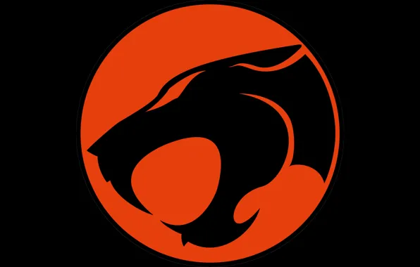 Picture red, logo, black, Thundercats