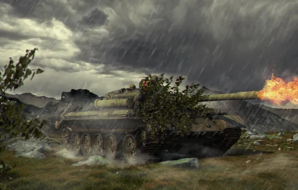 Game, game, Tank, weapon, world of tanks, tank, World Of Tanks, T-55