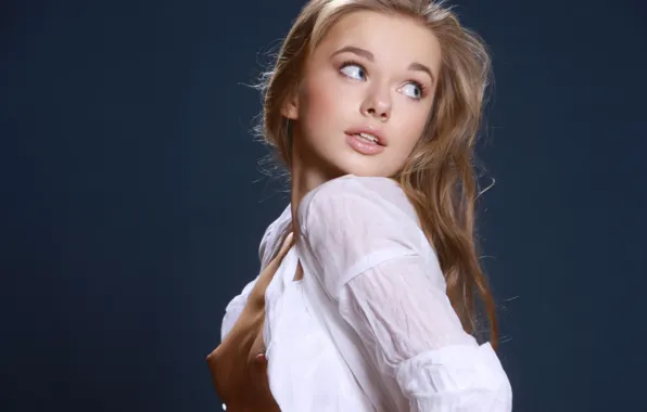 Chest, look, lips, blouse, milena