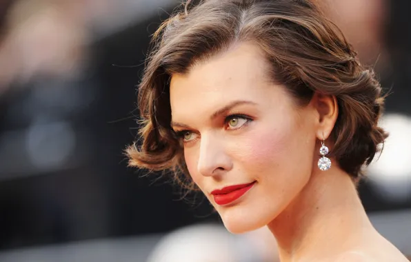 Look, portrait, makeup, actress, Milla Jovovich, Milla Jovovich, hair