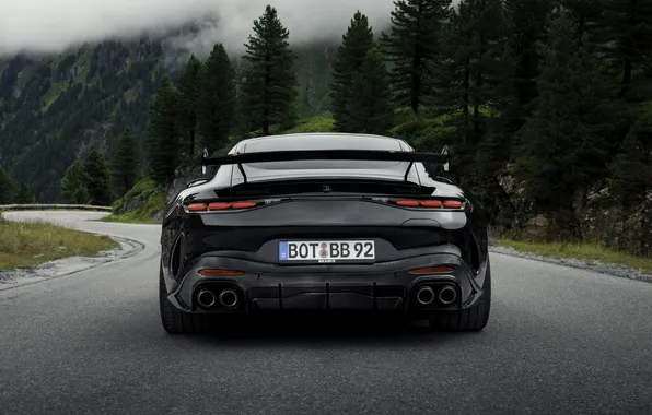 Mercedes, Brabus, AMG, sports coupe, Mercedes-AMG, 2025, Mercedes-AMG GT 63 S E Performance, black body