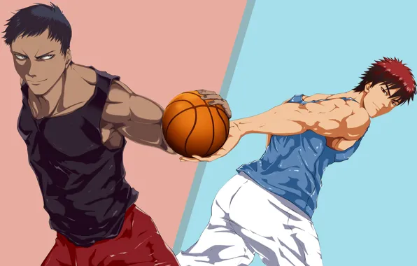Anime, art, guys, Kuroko's Basketball, No Basuan of the kur