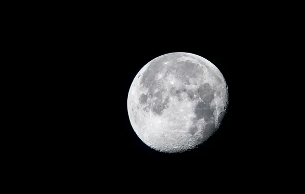 Picture the moon, planet, Earth satellite
