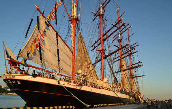 Ship, Sea, Sochi, regatta