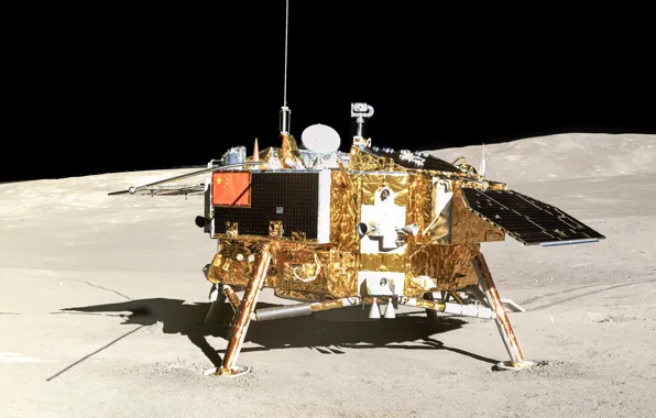Surface, The moon, lander, CNSA, lunar rover Yutu-2, lunar rover Yutu-2, Chang'e-4, China National Space …
