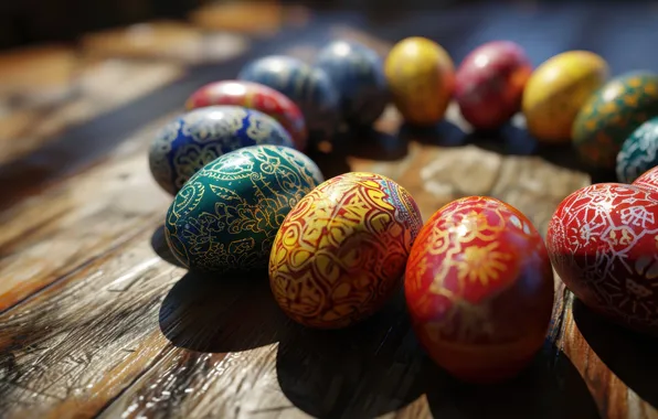Holiday, eggs, spring, Easter, eggs, AI art, neural network