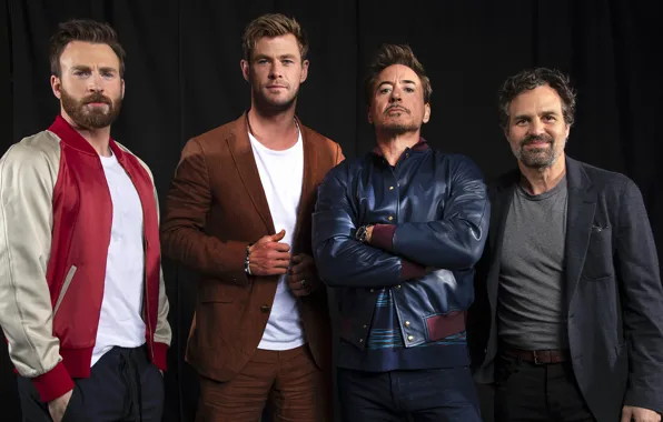 Picture avengers, Chris Hemsworth, Chris Evans, Mark Ruffalo, Robert Downey