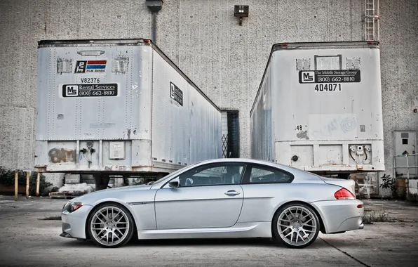 Bmw, BMW, coupe, silver, profile, wheels, drives, e63