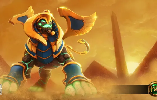 Picture sand, desert, Heroes of Newerth, Draconis, War Sphinx