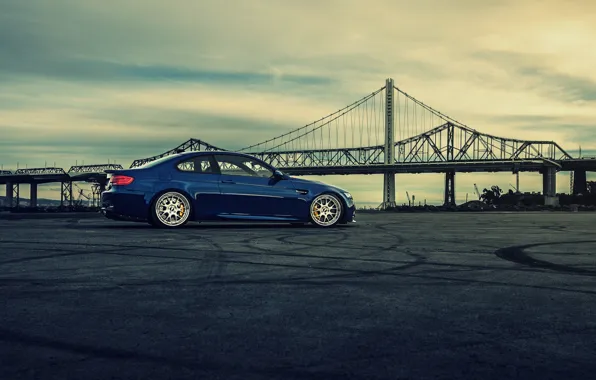 Bridge, BMW, BMW, side, blue, E92