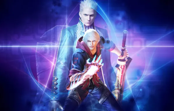 Picture hand, the demon, demon, sword, game, DMC, Nero, Nero