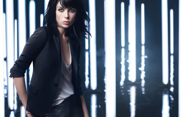 Girl, style, blue eyes, model, look, Edie Campbell