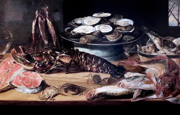 Picture picture, Brussels, Etal of a fishmonger, Francis Snyder, Stall fishmonge