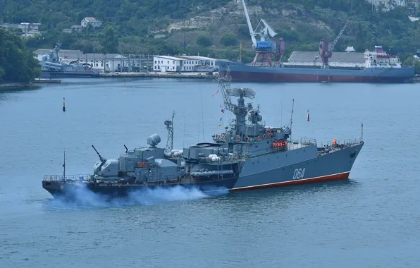 Ship, Navy, anti-submarine, small, Sevastopol, Muromets, project 1124m