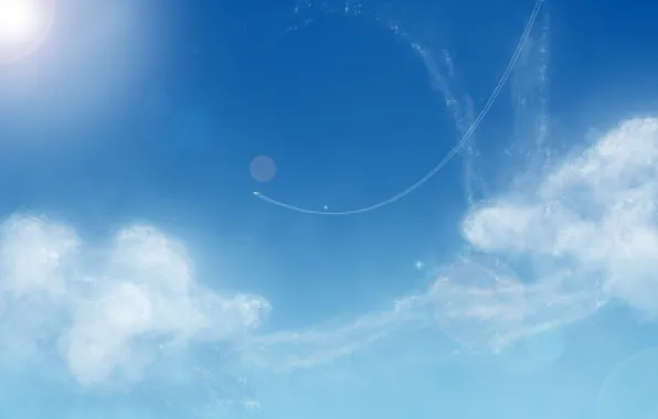 Picture the sky, clouds, glare, mrDimkaP