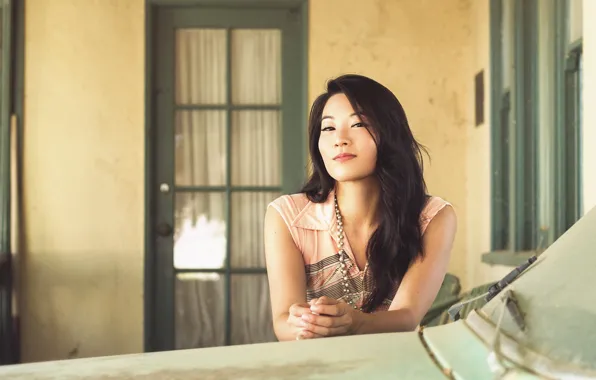 Actress, brunette, Arden Cho