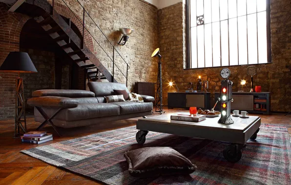 Design, style, interior, living room, loft