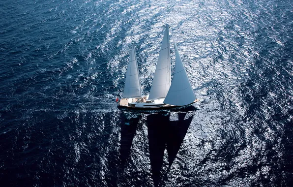 The way, movement, the ocean, sailboat, yacht, FL, sails, swimming