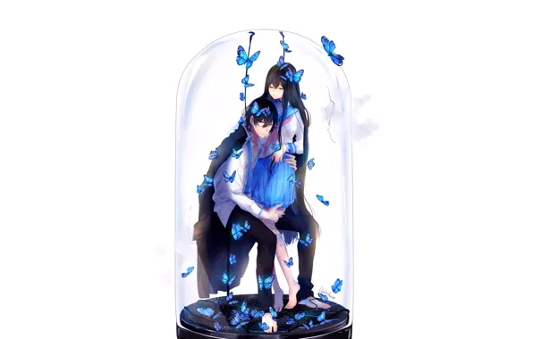 Girl, romance, pair, guy, the bulb