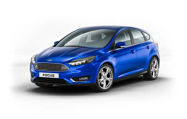 Blue, background, Ford, Focus, 2014, Ford. focus