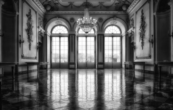 Interior, column, hall, Palace, arch, ballroom