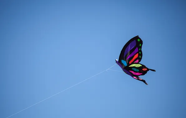 Picture the sky, line, kite