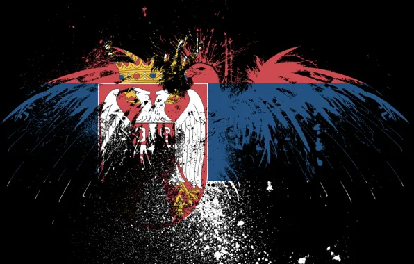 Picture eagle, flag, brothers, Serbia, Serbia, serbian flag, serbia, the Serbian flag