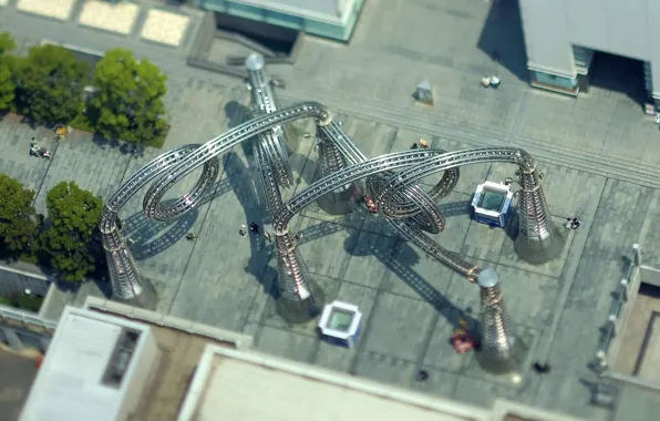 Street, design, tilt-shift, Art object