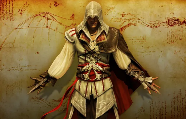 Picture warrior, Assasin's Creed 2, with knives