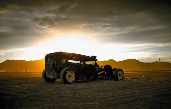 Picture desert, hot rod, The Rods of Speedweek 04