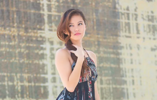 Picture girl, face, background, hair, beauty