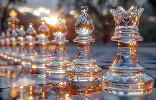 Light, nature, reflection, lights, Shine, chess, transparent, glass