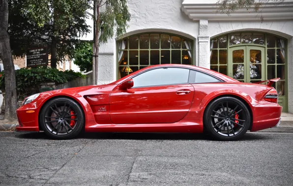 Mercedes, Red, AMG, Black Series, SL65