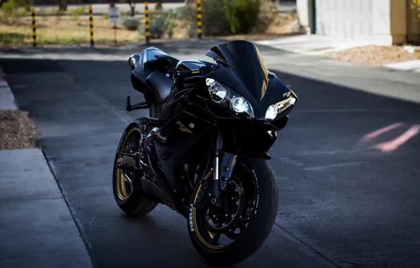 Picture Light, Black, YZF-R1, Gold