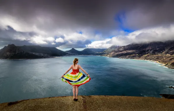 Girl, pose, background