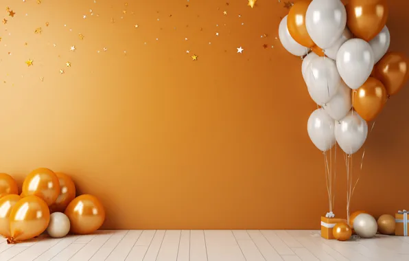 Balls, balloons, holiday, balls, Shine, Christmas, New year, March 8