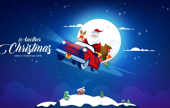 Winter, Christmas, Christmas, Winter, 2018, Santa, Merry, Claus