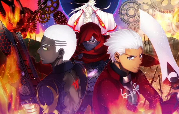 Anime, art, guys, characters, Fate Grand order