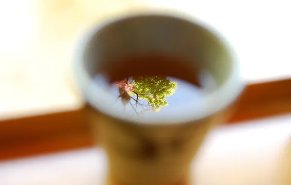 Picture Leaves, Mug, Tea