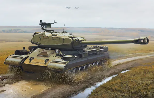 Technique, tank, USSR, Is-4, IS-4M, Igor Solovyev, by Igor Solovyev, Js 4M havy tank USSR