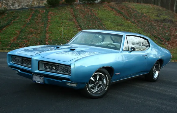 Picture muscle car, coupe, pontiac, hardtop, gto