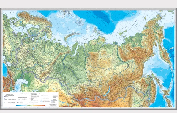Picture map, Russia, geography, Russia
