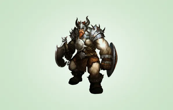 Picture armor, warrior, horns, beard, shield, Viking, VIKING
