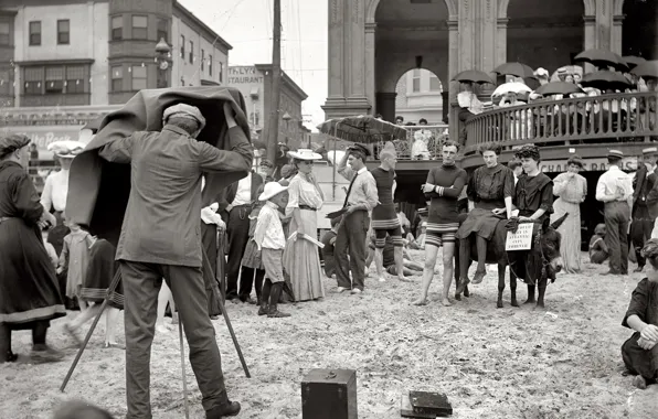 Retro, people, stay, photographer, USA, leisure, 1912-the year