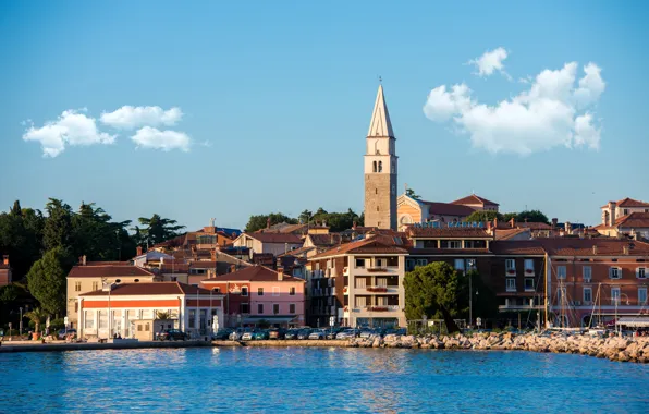 Sea, the city, Slovenia, Jadran, Hotel Marina, Isola