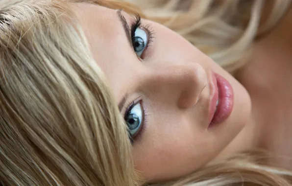 Picture face, model, blonde, Emma Mae