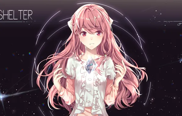 Picture anime, art, girl, Shelter